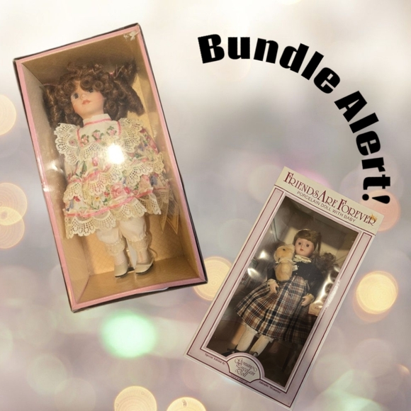 victorian treasures Other - Bundle of 2 Vintage Porcelain Dolls – Limited & Special Editions NWT